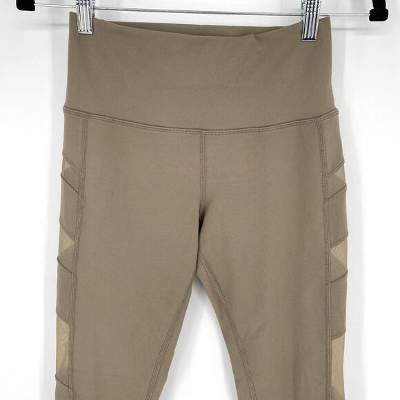 Alo Leggings Vented High Rise Beige Women’s Size Small - Picture 3 of 9